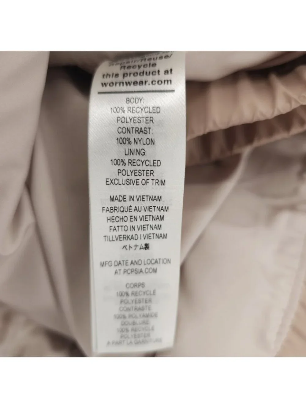 PATAGONIA Women's Shelled Retro-X Pullover Hooded Sherpa Jacket STPE Beige SMALL - Picture 6 of 8